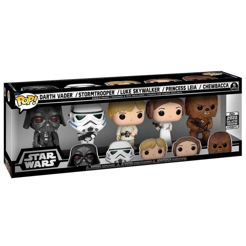 Blister 5 Figuras POP Star Wars Classics Exclusive_0