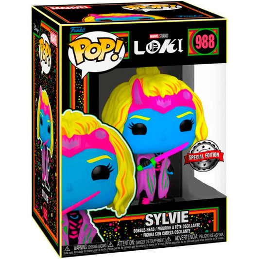 Figura POP Marvel Loki Silvye Black Light Exclusive_0