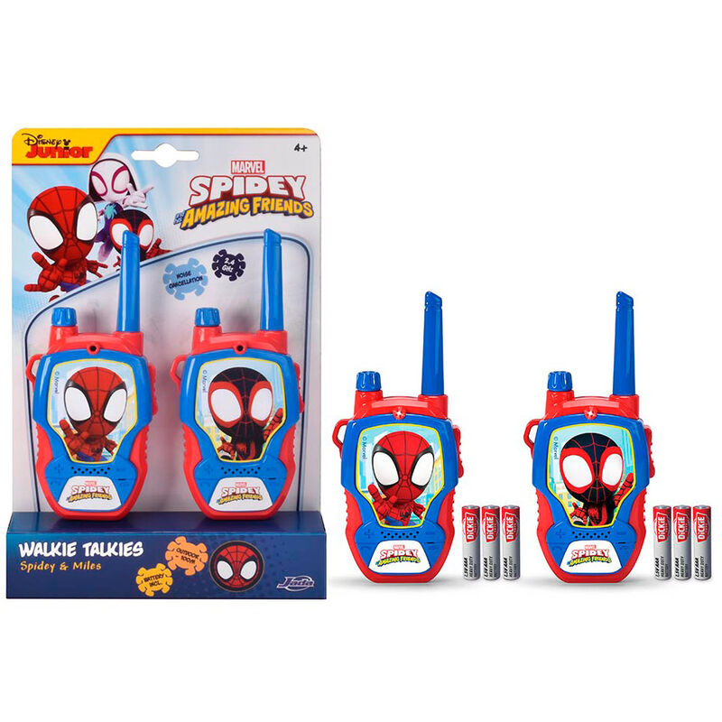 Jada Walkie Talkie Spidey 2,4 GHz - Conjunto de 2 Peças / Vermelho_0