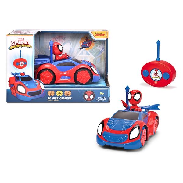 JADA RC Spidey Web Crawler 27 MHz 1:24 / Brinquedo de Controle Remoto / Vermelho_0