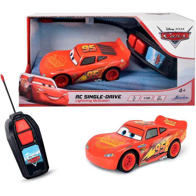 Coche radio control Rayo McQueen Cars Disney Pixar 1:32_0