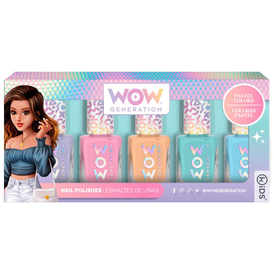 Blister 5 botes esmalte uÃ±as Wow Generation_0