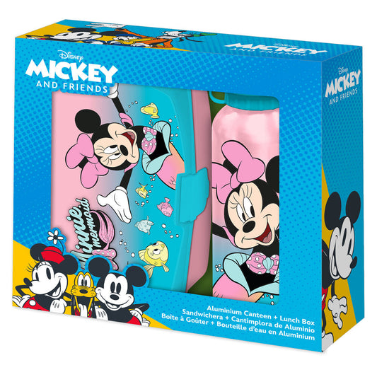 Blister Sandwichera + Cantimplora aluminio Minnie Disney 500ml_0