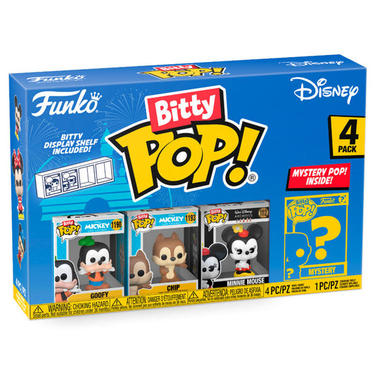 Blister 4 figuras Bitty POP Disney Goofy_0