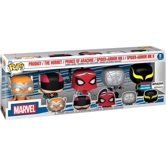 Blister 5 figuras POP Marvel Spiderman Exclusive_0