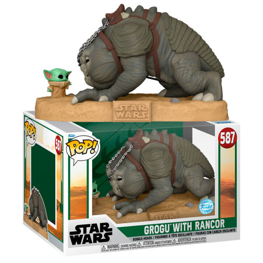 Figura POP Star Wars Grogu with Rancor Exclusive_0