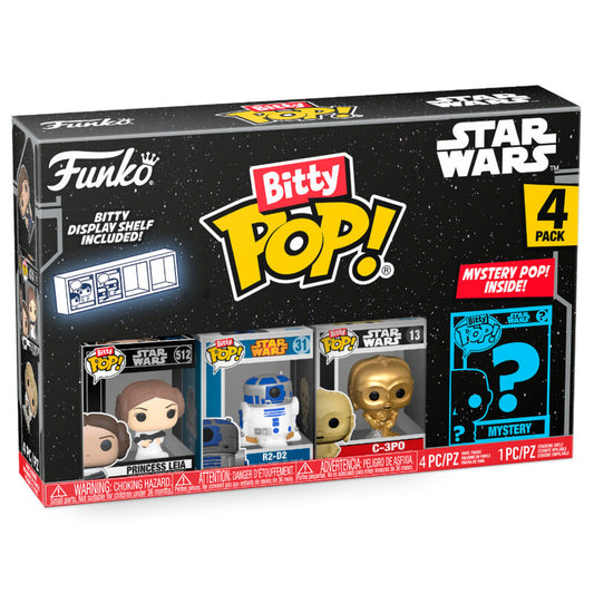 Blister 4 figuras Bitty POP Star Wars Leia_0