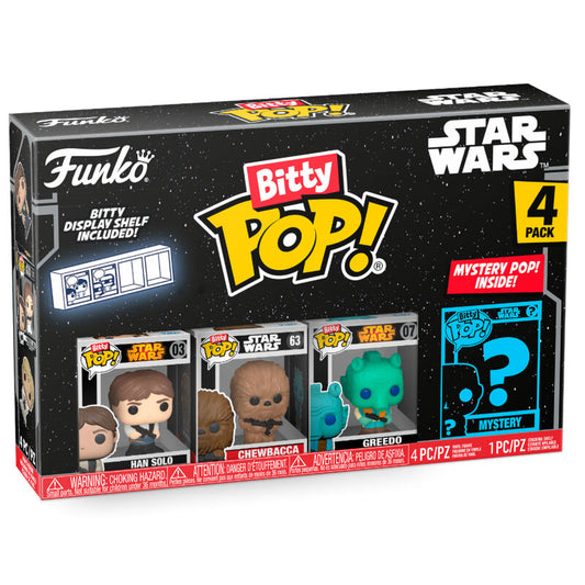 Blister 4 figuras Bitty POP Star Wars Han Solo_0