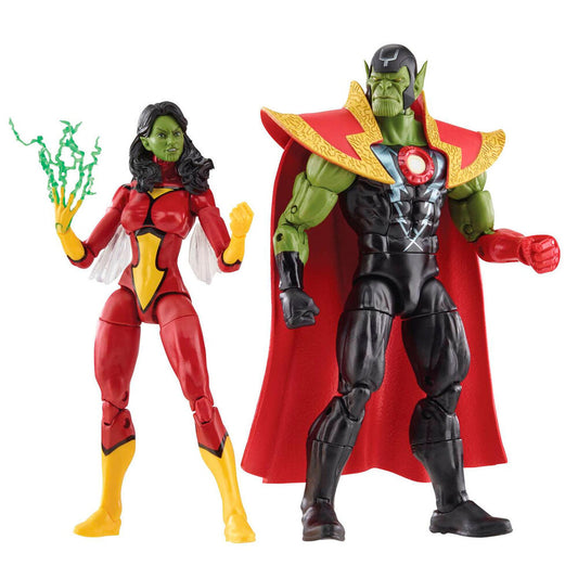 Figuras Skrull Queen & Super Skrull Beyond Earth Mightiest Los Vengadores Avengers Marvel 15cm_0