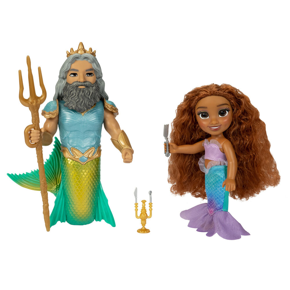 MuÃ±eca Ariel + Triton La Sirenita Disney 15cm_1