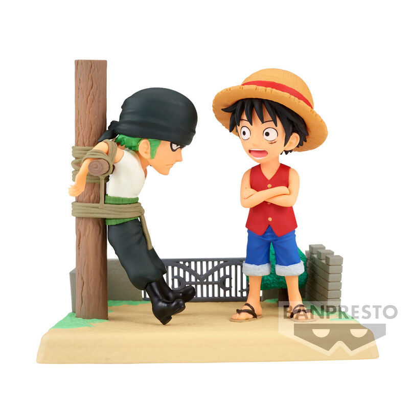 Figura Monkey D Luffy & Roronoa Zoro Log Stories One Piece 7cm_0