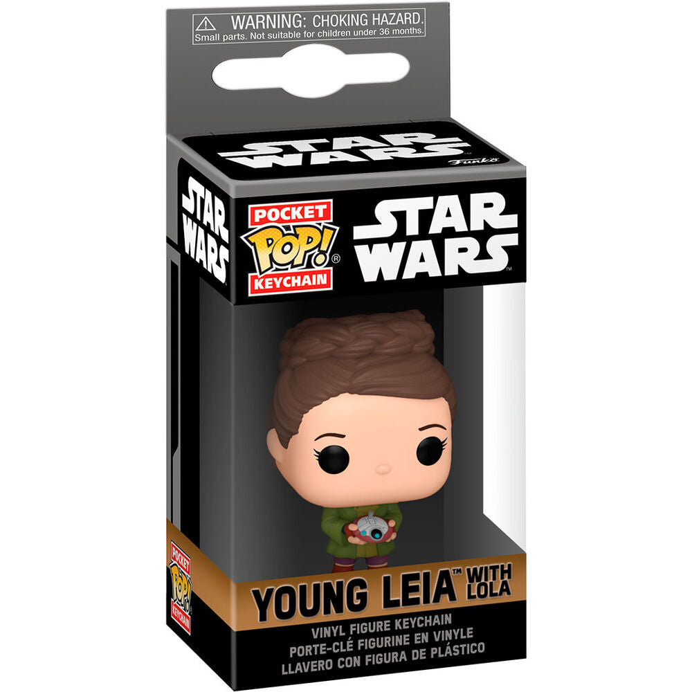 Llavero Pocket POP Star Wars Obi-Wan Kenobi 2 Young Leia Organa_0