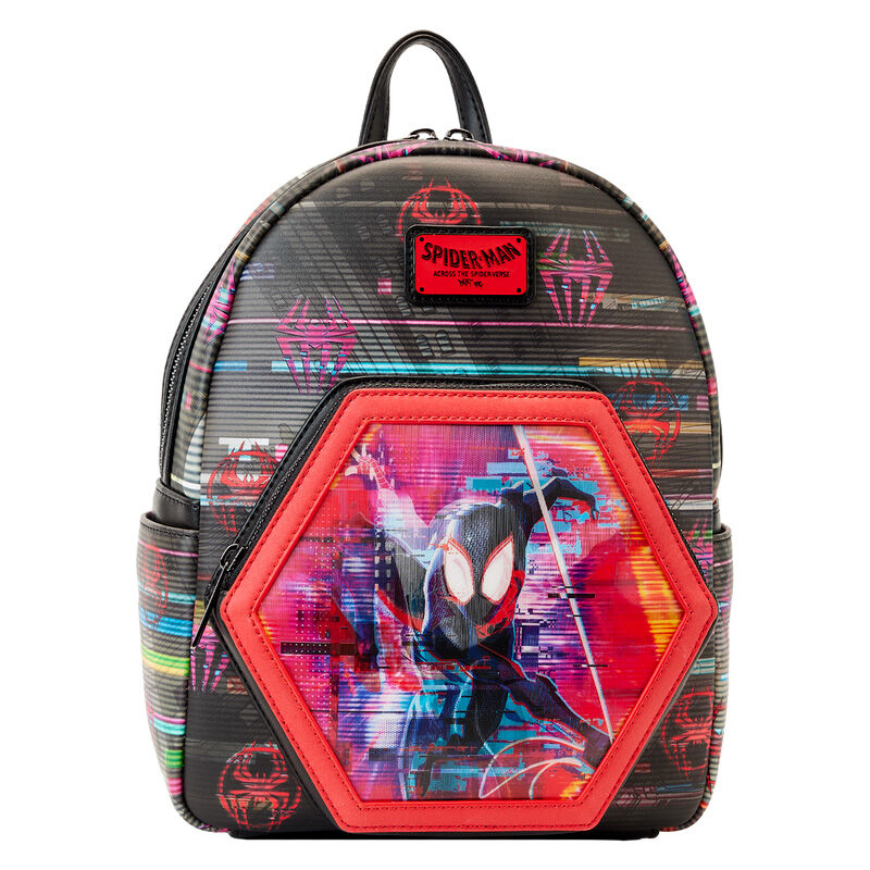 Mochila lenticular Cruzando el Multiverso Spiderman Marvel Loungefly 27cm_0