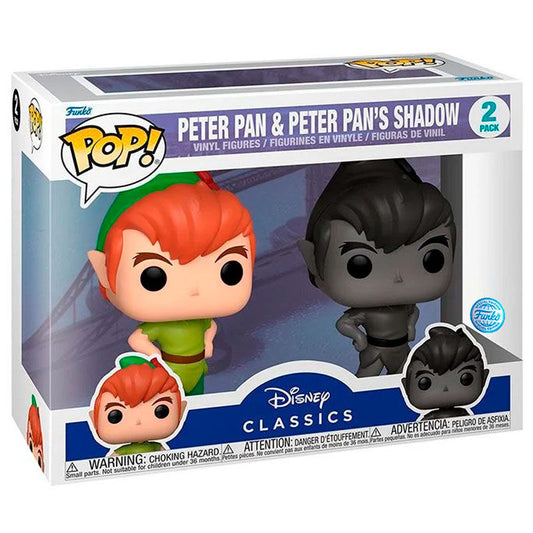 Blister 2 figuras POP Disney Peter Pan - Peter Pan & Peter Pans Shadow Exclusive_0