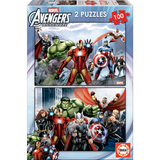 Puzzles Vengadores Avengers Marvel 2x100pzs_0