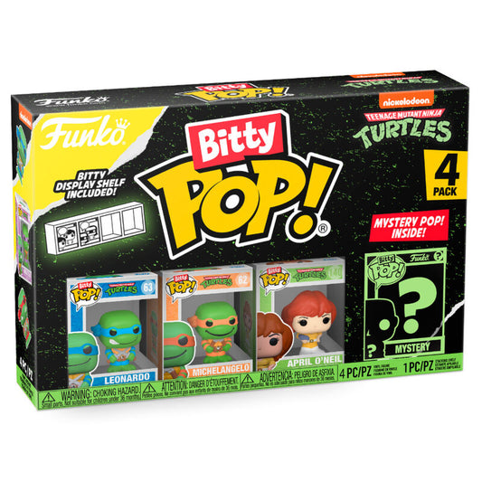 Blister 4 figuras Bitty POP Tortugas Ninja Leonardo_0