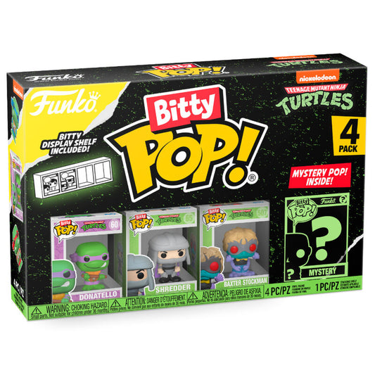 Blister 4 figuras Bitty POP Tortugas Ninja Donatello_0