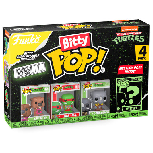Blister 4 figuras Bitty POP Tortugas Ninja Splinter_0