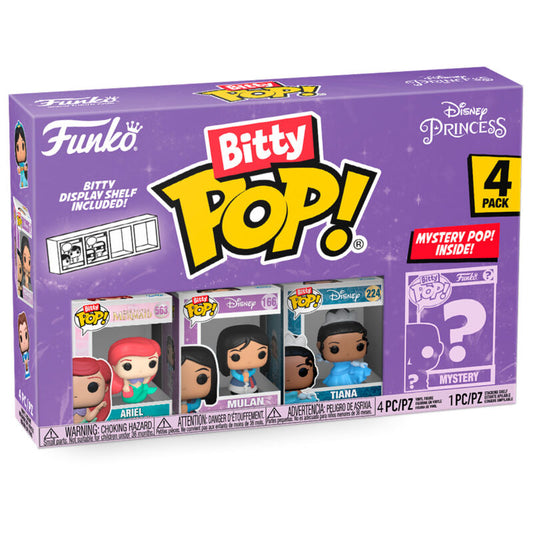 Blister 4 figuras Bitty POP Disney Princesas Ariel_0