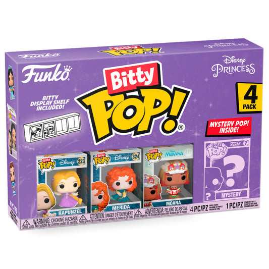Blister 4 figuras Bitty POP Disney Princesas Rapunzel_0