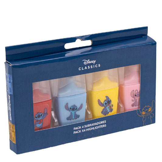 Blister 4 Subrayadores Stitch Disney_0