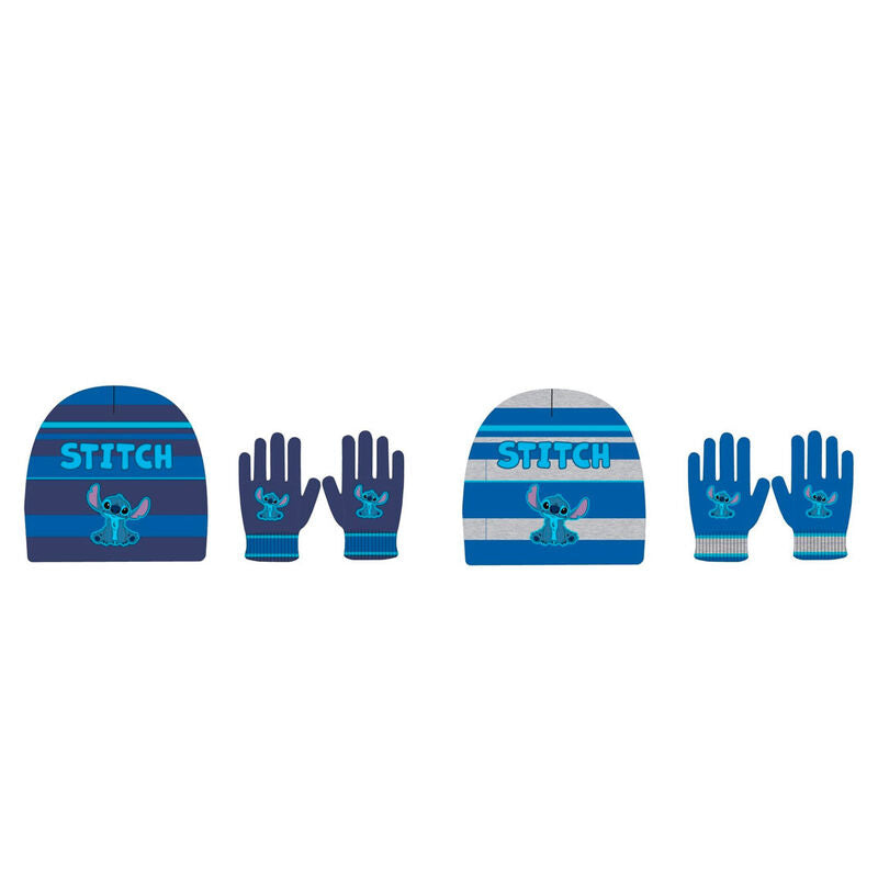 Set gorro y guantes Stitch Disney infantil surtido_0