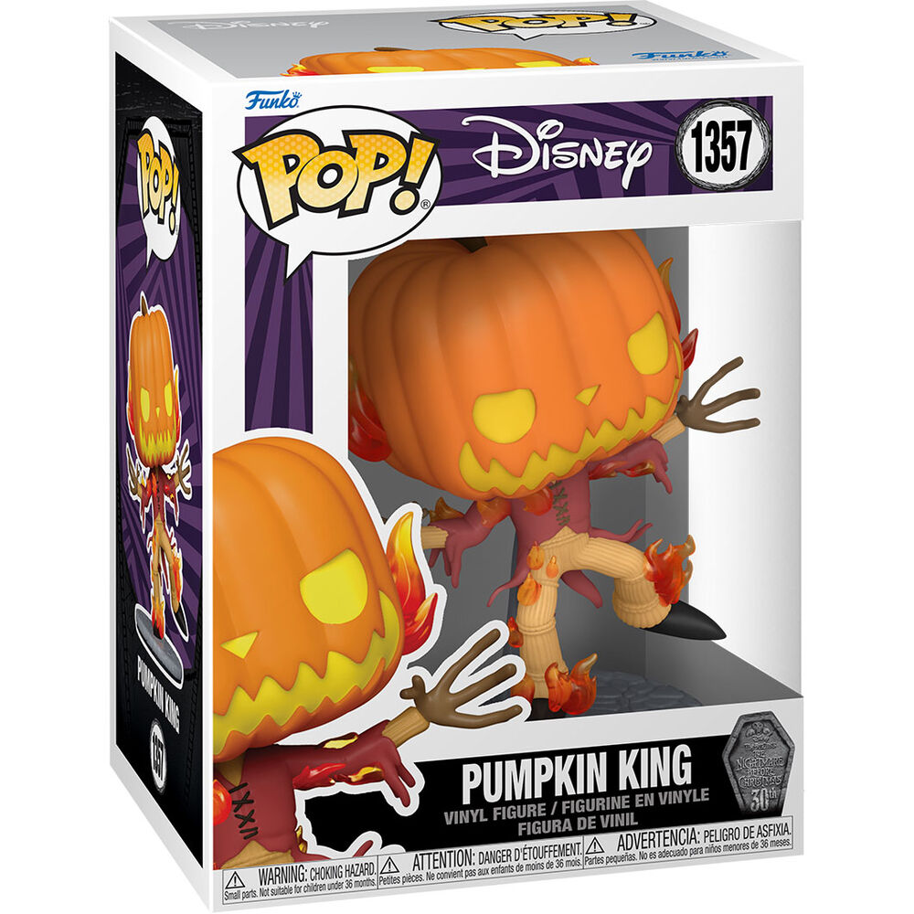Figura POP Disney Pesadilla Antes de Navidad 30th Anniversary Pumpkin King_0
