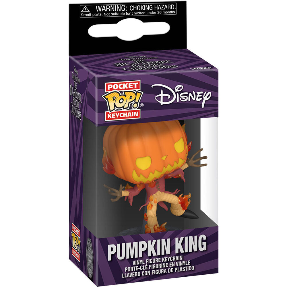 Llavero Pocket POP Disney Pesadilla Antes de Navidad 30th Anniversary Pumpkin King_0