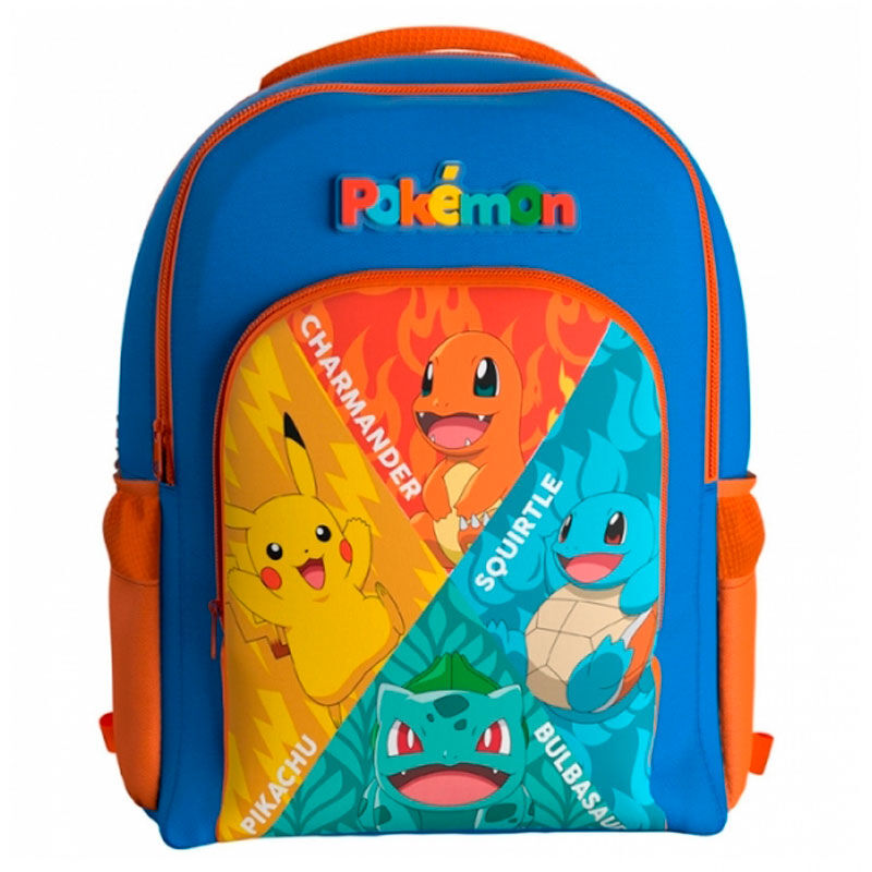 Mochila Starters Pokemon 43cm adaptable_0