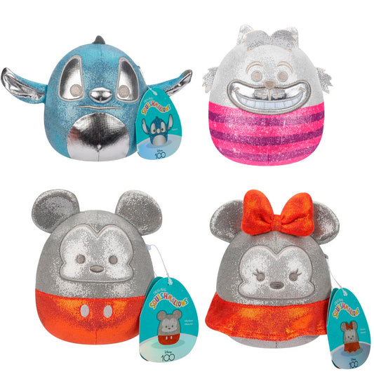 Blister 4 peluches 100th Anniversary Disney Squishmallows 12cm_0