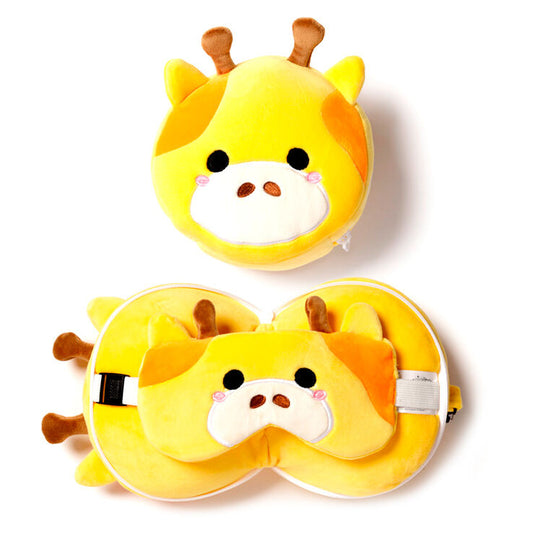 Almohada viaje antifaz Jirafa Relaxeazzz_0