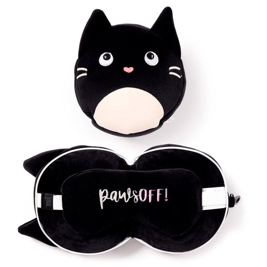 Almohada viaje antifaz Gato Feline Fine Relaxeazzz_0