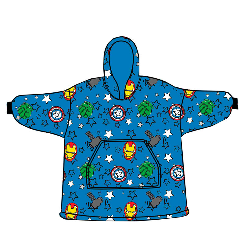 Bata sudadera oversize Los Vengadores Avengers Marvel coral infantil_0