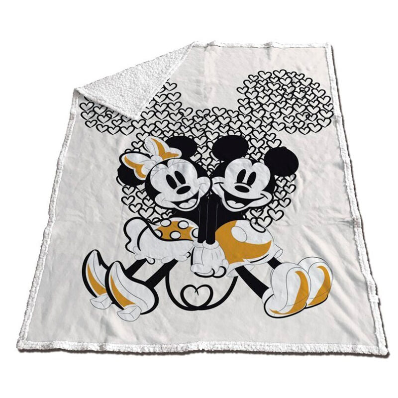 Manta coralina sherpa Mickey & Minnie Disney 130x170cm_0