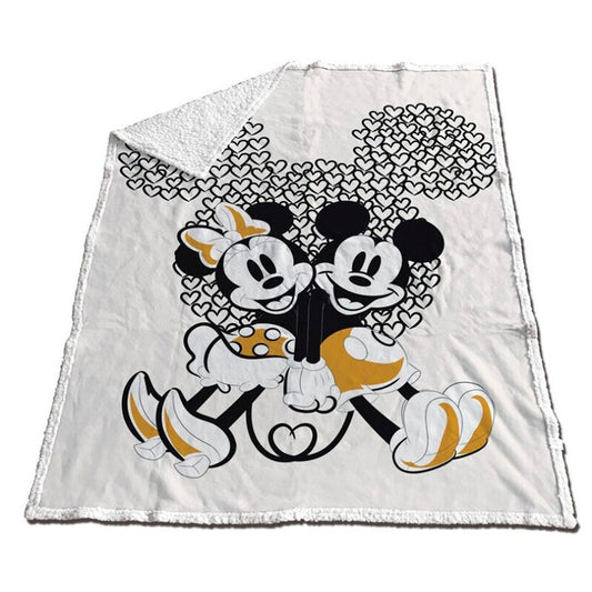 Manta coralina sherpa Mickey & Minnie Disney 130x170cm_0