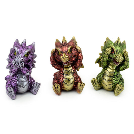 Set figuras Dragones Bebes de los Elementos 8cm_0