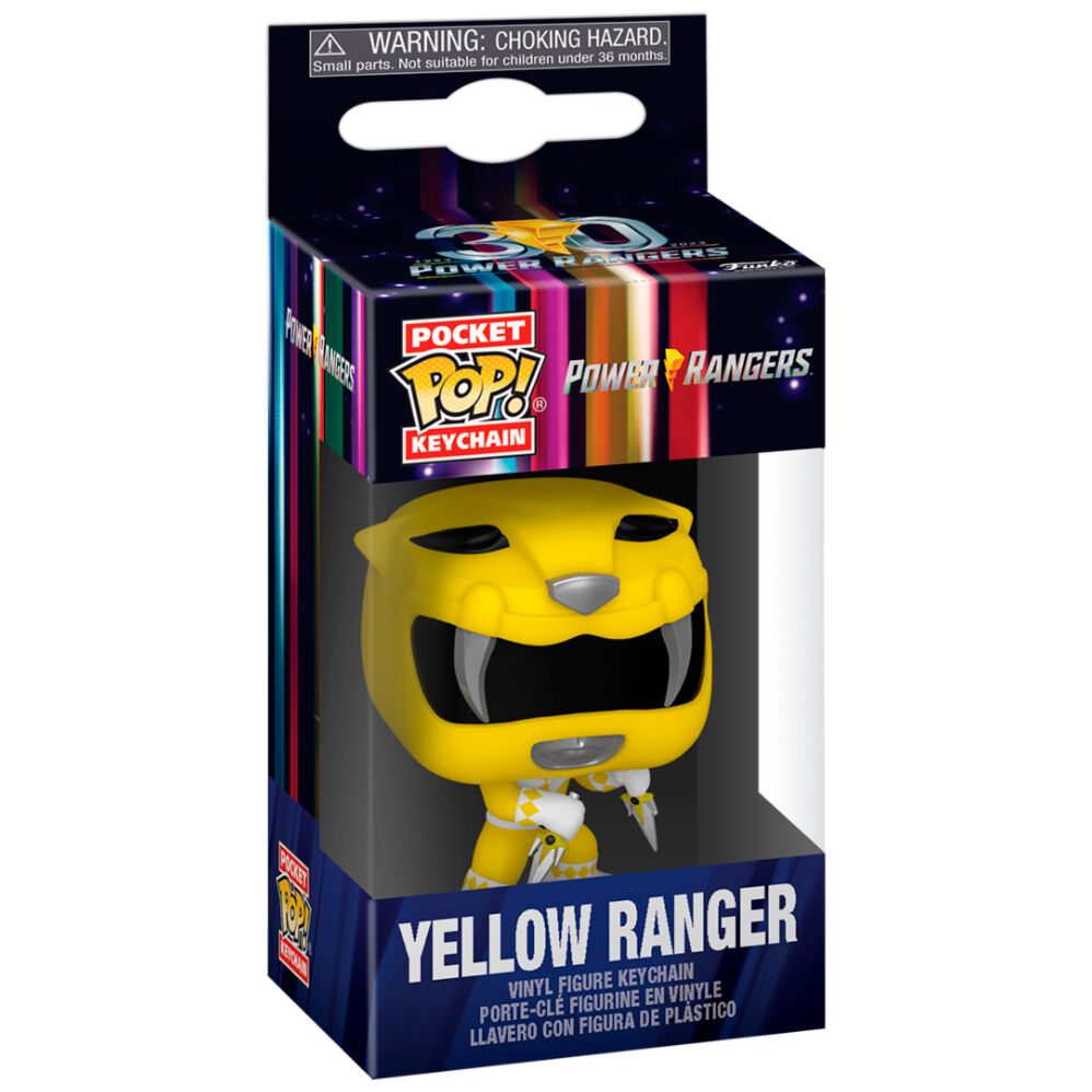 Llavero Pocket POP Power Rangers 30th Anniversary Yellow Ranger_0
