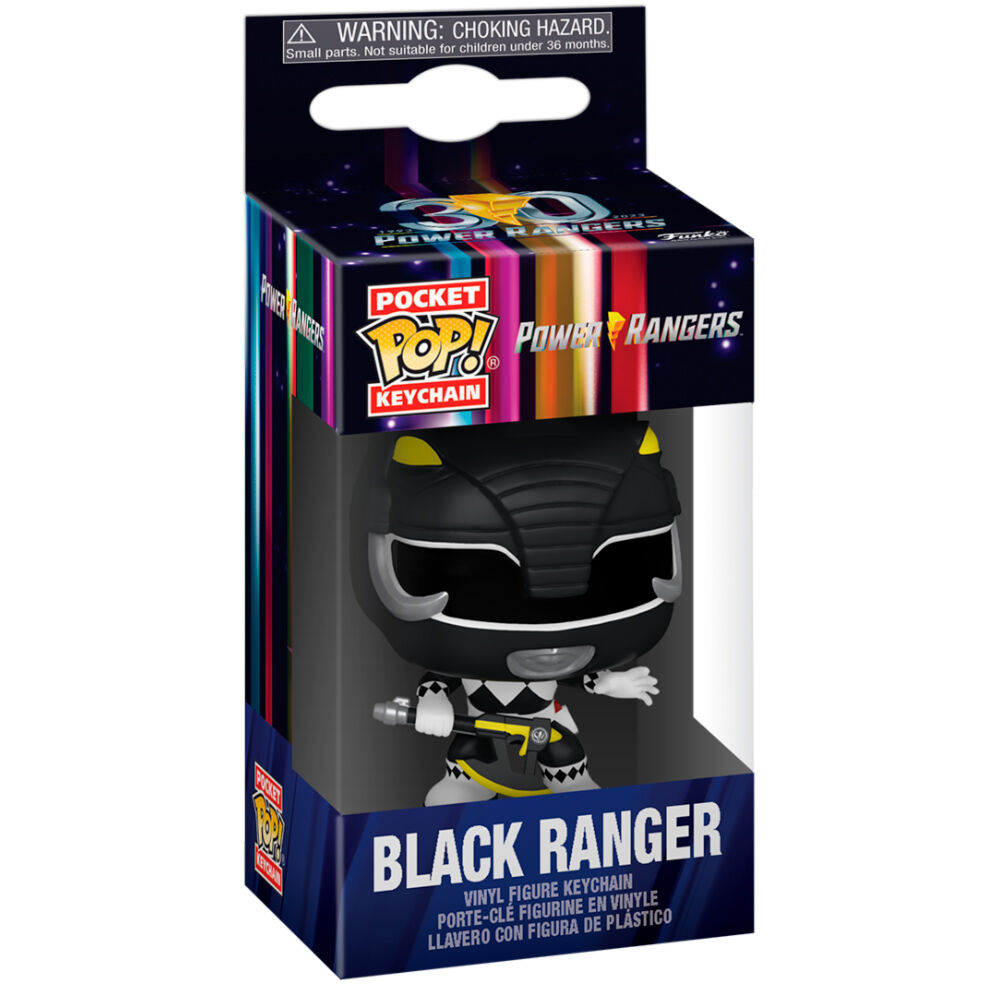 Llavero Pocket POP Power Rangers 30th Anniversary Black Ranger_0