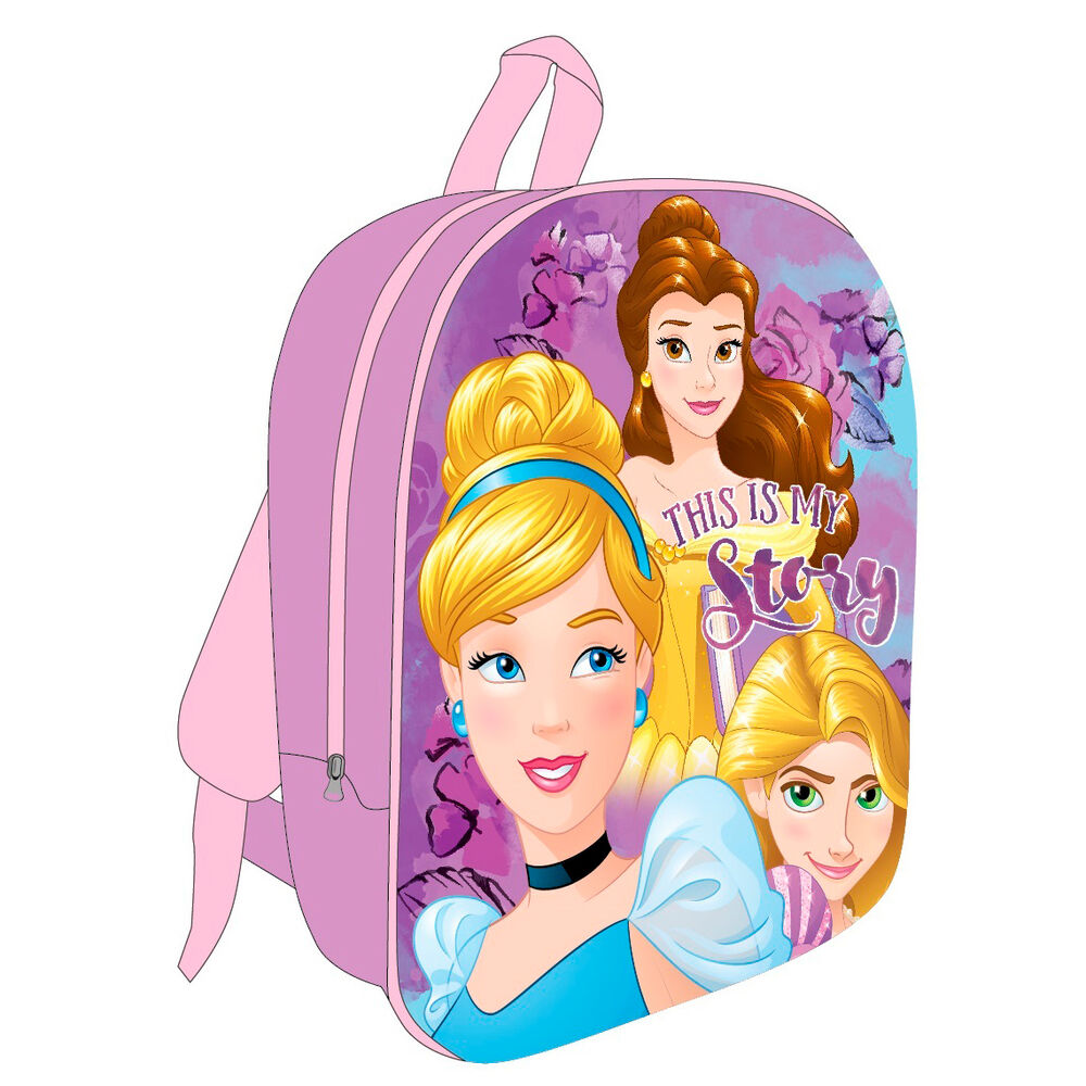 Mochila 3D Princesas Disney 30cm_0