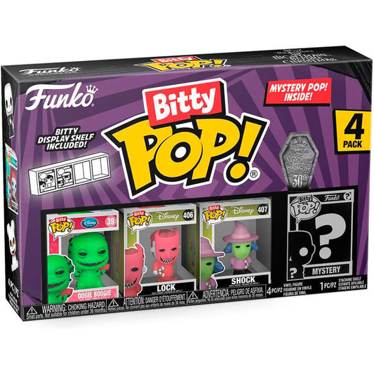 Blister 4 figuras Bitty POP Disney Pesadilla Antes de Navidad Oogie Boogie_0