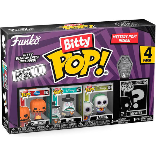 Blister 4 figuras Bitty POP Disney Pesadilla Antes de Navidad Pumpkin King_0