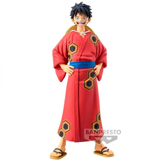 Figura Monkey D Luffy Wanokuni Yukata The Grandline Series One Piece 16cm_0