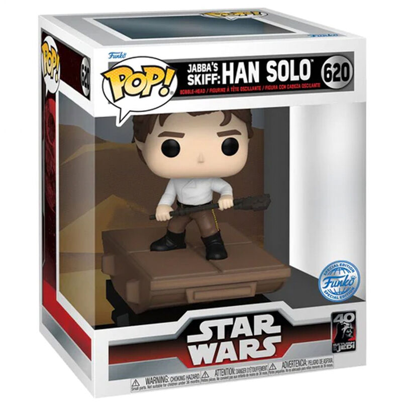 Figura POP Deluxe Star Wars Jabba Skiff Han Solo Exclusive_0