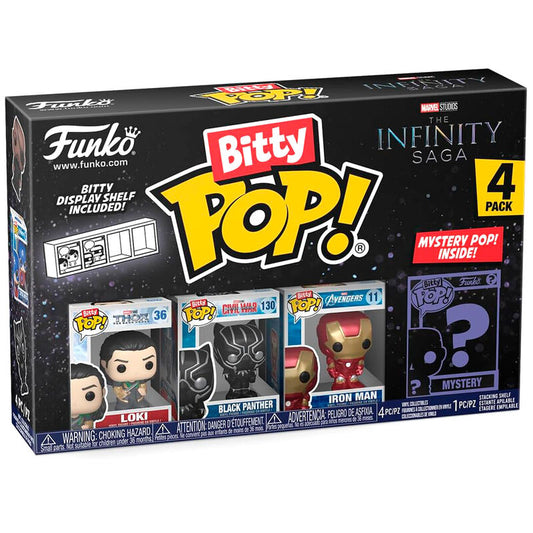 Blister 4 figuras Bitty POP Marvel The Infinity Saga Loki_0