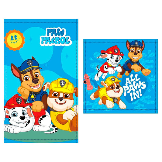 Set 2 toallas baÃ±o Patrulla Canina Paw Patrol algodon_0
