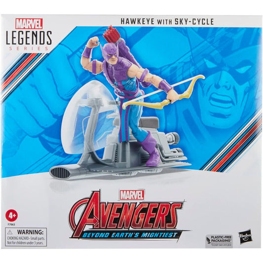 Figuras Hawkeye + Sky-Cycle Beyond Earths Mightiest Los Vengadores Avengers Marvel 15cm_0