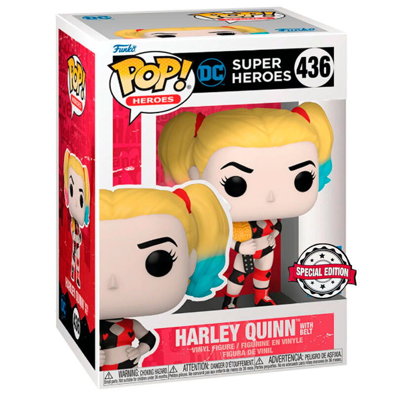 Figura POP DC Comics Super Heroes Harley Quinn Exclusive_0
