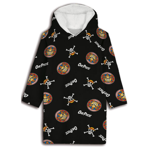 Bata sudadera oversize One Piece coral infantil_0