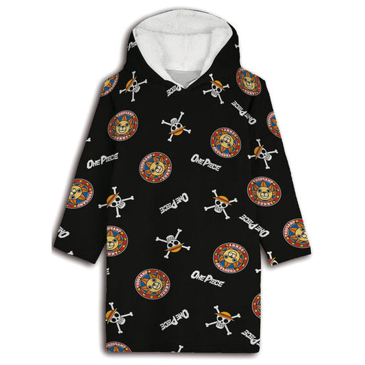 Bata sudadera oversize One Piece coral infantil_0