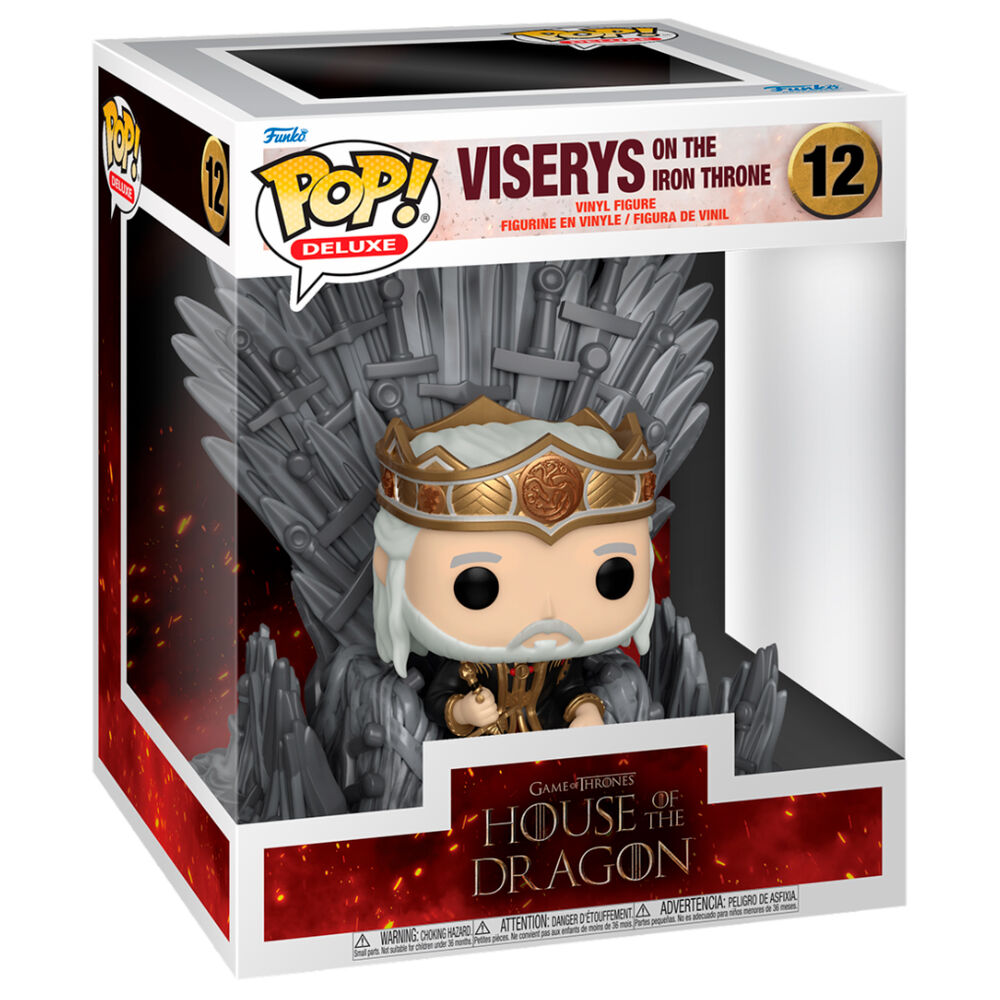 Figura POP Deluxe House of the Dragon Viserys on the Iron Throne_0